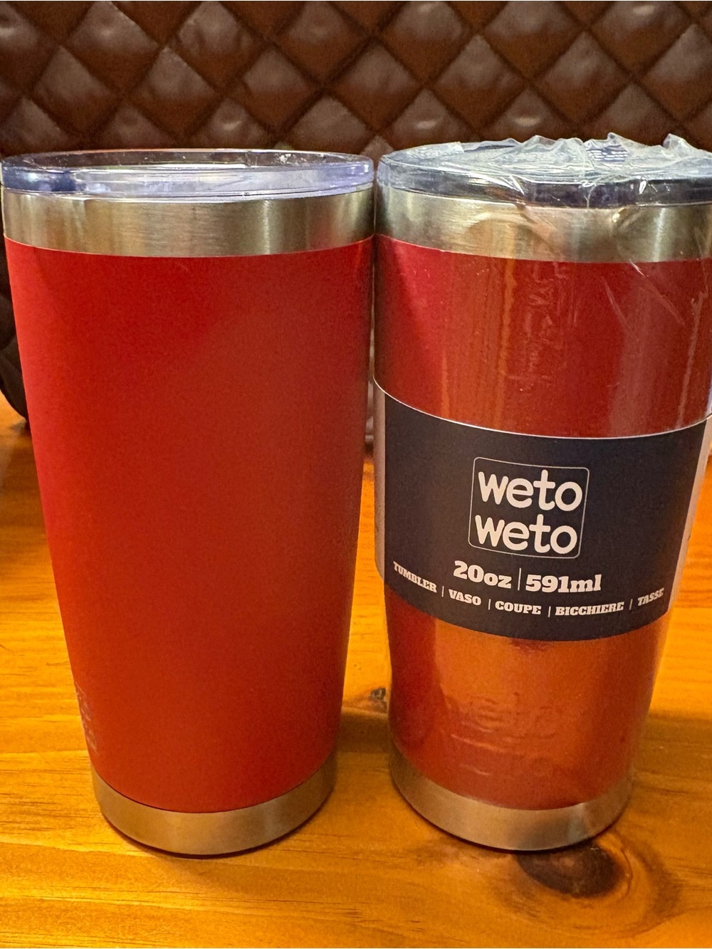 Weto Weto Red 20oz Insulated Tumbler Set - Double Pack